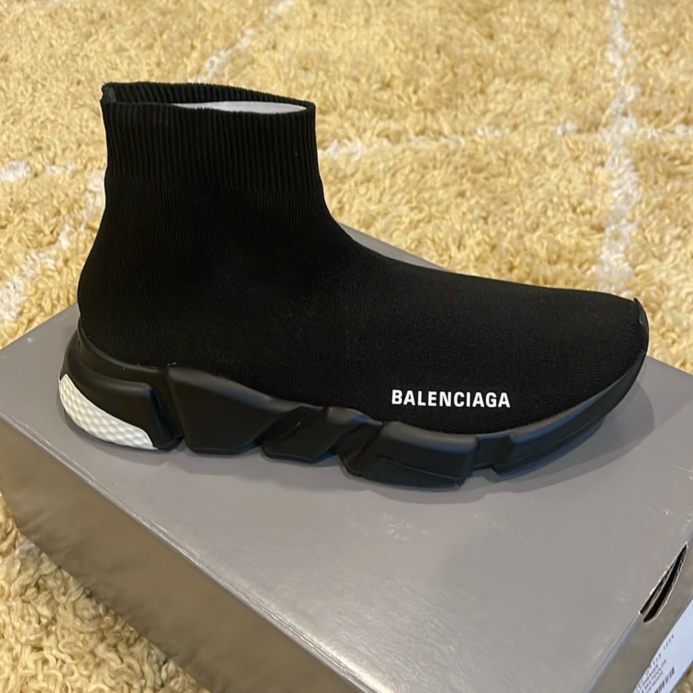 *AUTHENTIC* Black Knit Balenciaga Speed Trainer